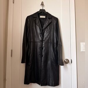 Jones New York Black Leather Women's Jacket
